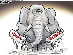 ATAQUE CONTRA HAGEL /  by Steve Sack