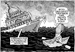 EL PAPA SALTA DEL BARCO by Monte Wolverton