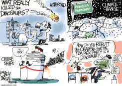 DINO DISASTER  by Pat Bagley