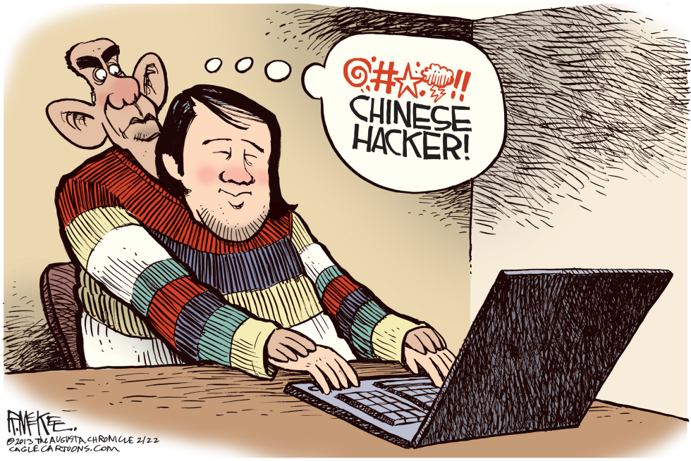  CHINESE HACKER by Rick McKee