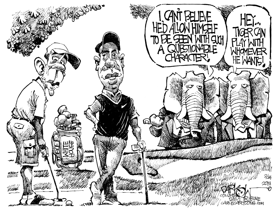 Tiger Obama Golf