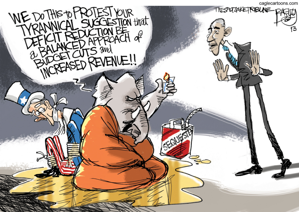  SEQUESTRATION IMMOLATION by Pat Bagley