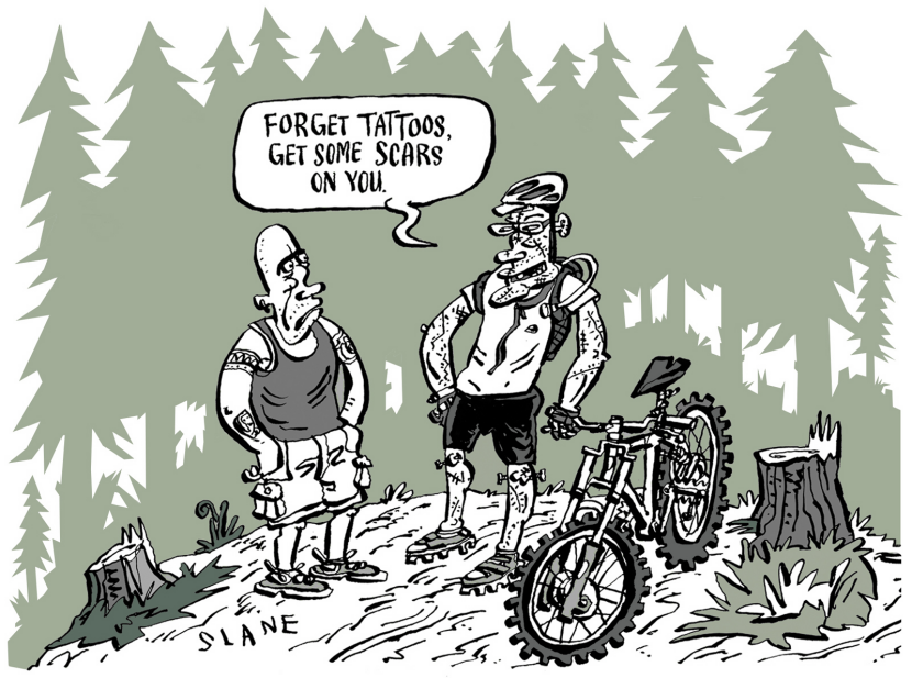 Mountain Bikers Prefer Scars