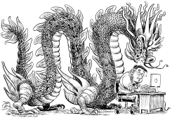 CHINA LOOKING OVER MY SHOULDER by Daryl Cagle