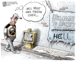 LOCAL BUFFALO SABRES FROZEN OVER  by Adam Zyglis