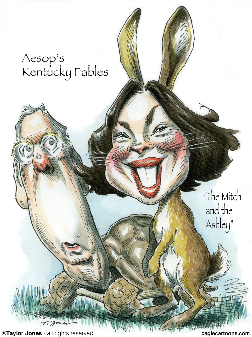 Mitch McConnell and Ashley Judd
