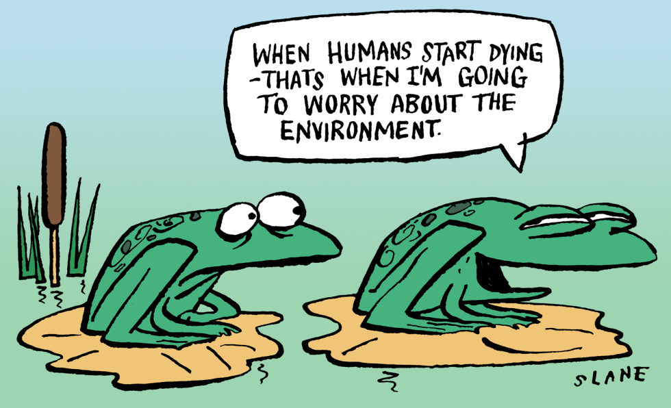 Frogs Concerned About Humans