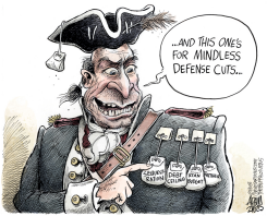 SEQUESTRATION BADGE OF DISHONOR  by Adam Zyglis