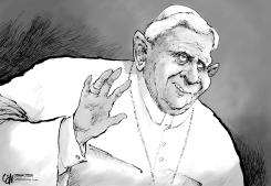 POPE GOODBYE by Cam Cardow