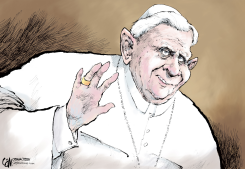 POPE GOODBYE  by Cam Cardow