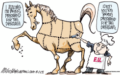 HORSE MEAT  by Mike Keefe