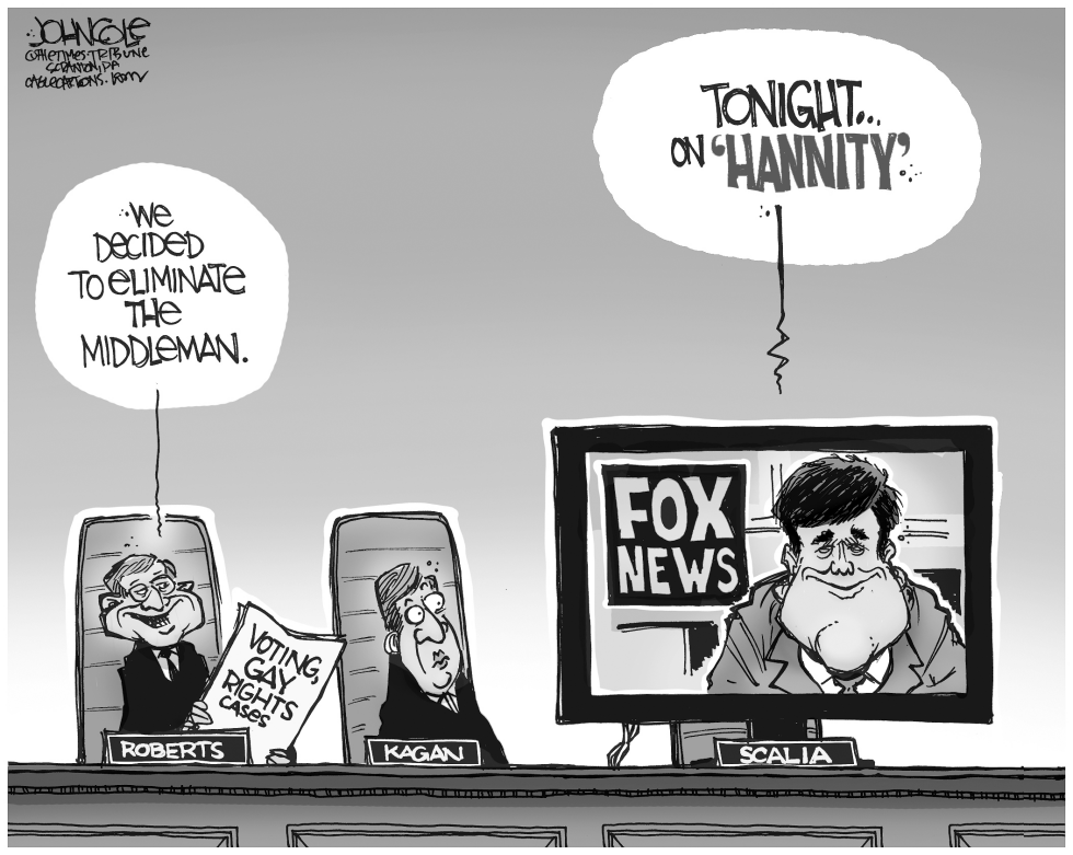 Scalia and Fox News BW