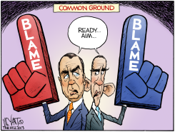 THE BLAME GAME  by Christopher Weyant