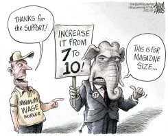 NY STATE MINIMUM WAGE  by Adam Zyglis