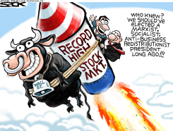 STOCK MARKET ROCKET  by Steve Sack