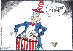 HUGO CHAVEZ  by Bob Englehart