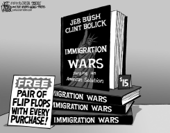 JEB BUSH FLIP FLOP by Jeff Parker