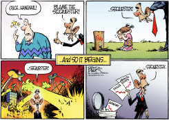 SEQUESTER BLAME  by Nate Beeler