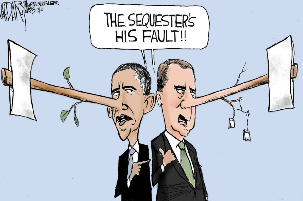 Sequester blame game