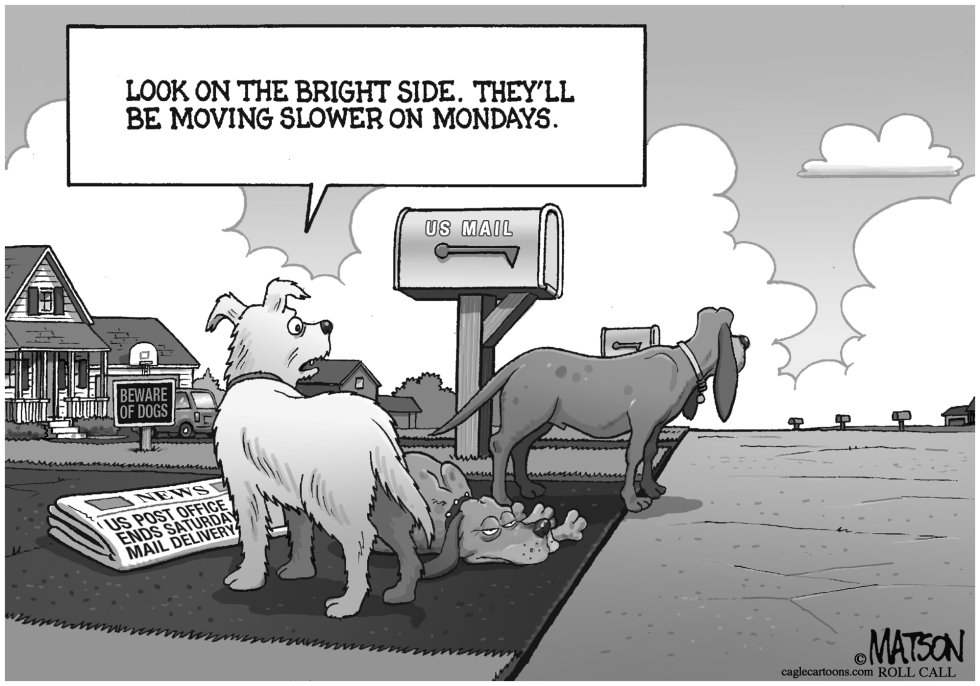 Dogs Lament End of Saturday Mail