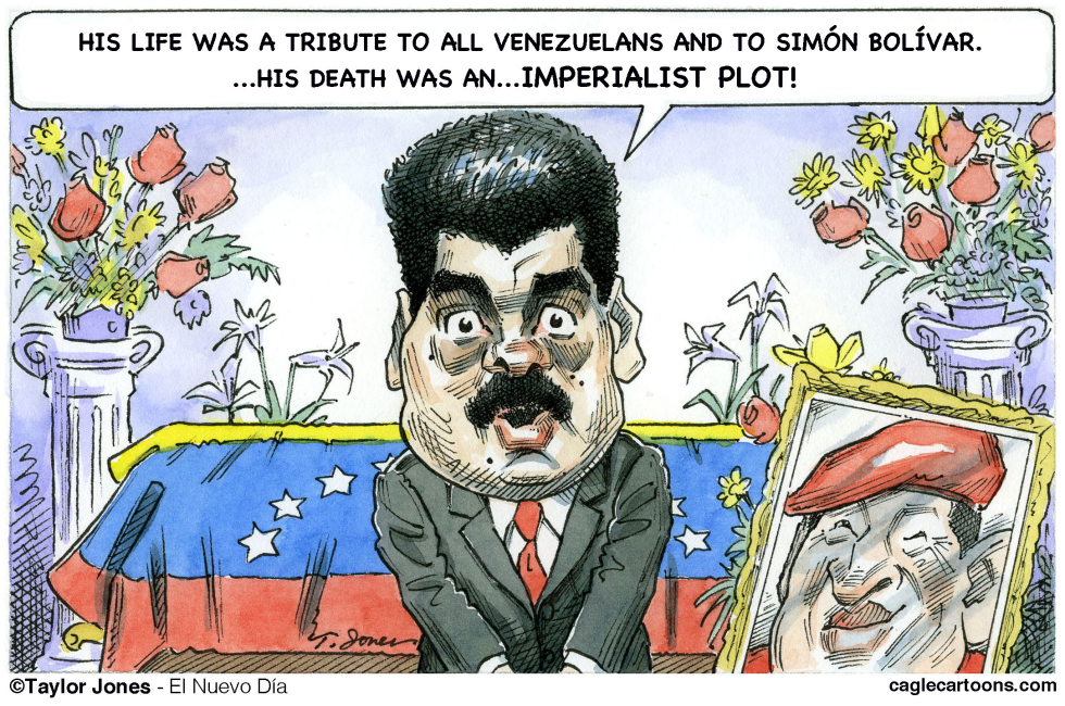 Maduro eulogizes Chavez - COLOR