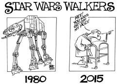NEW STAR WARS MOVIE, B/W by Randy Bish