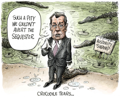 GOP AUSTERITY SWAMP  by Adam Zyglis