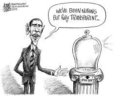 OBAMA OPEN GOVERNMENT by Adam Zyglis