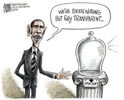 OBAMA OPEN GOVERNMENT  by Adam Zyglis