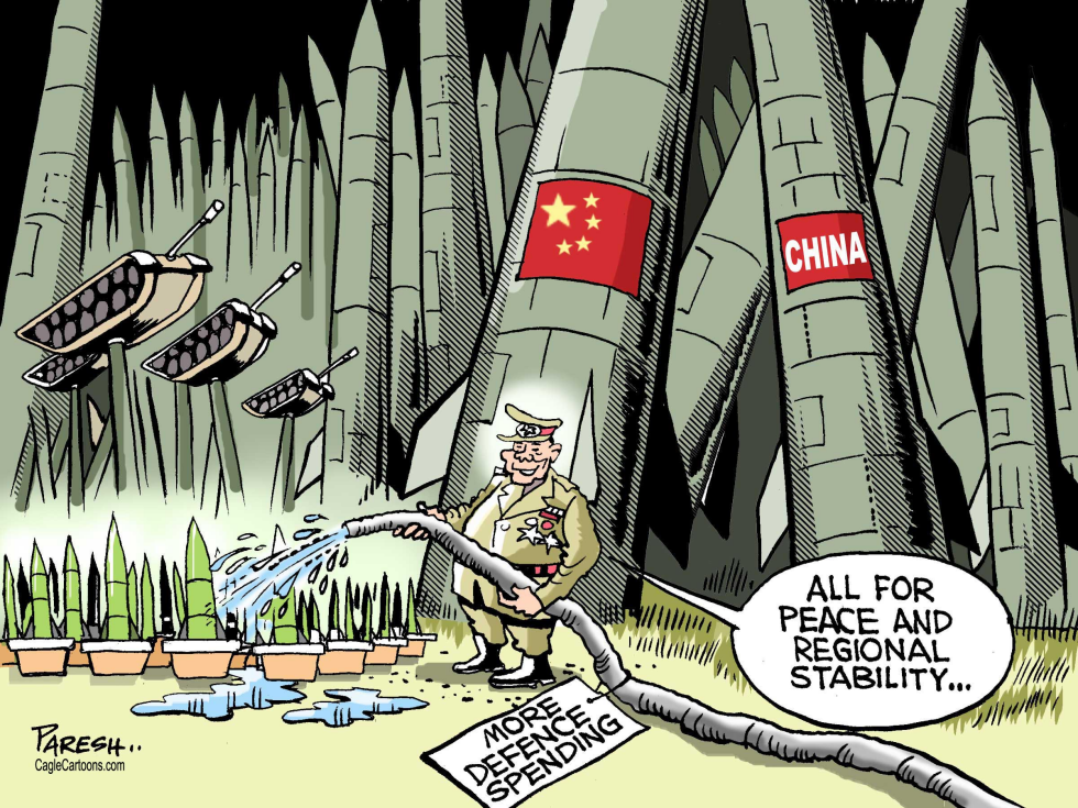  CHINA DEFENCE SPENDING by Paresh Nath