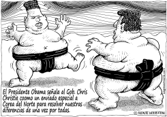 KIM JONG UN VS CHRIS CHRISTIE by Monte Wolverton