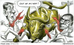 THE RUNNING OF THE BULL - by Taylor Jones