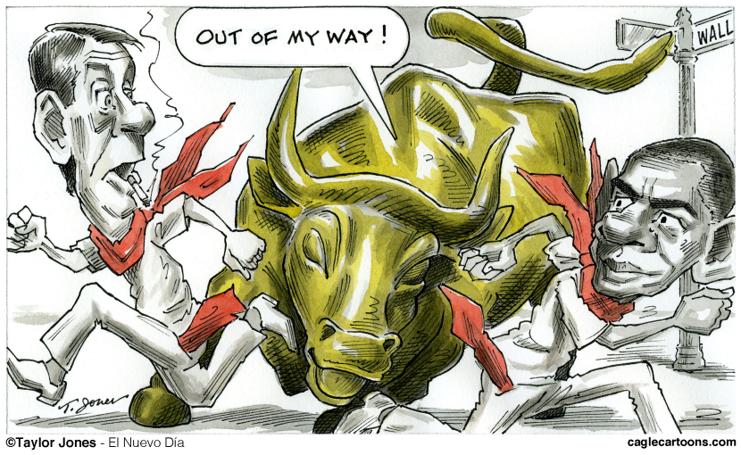 The Running of the Bull - COLOR