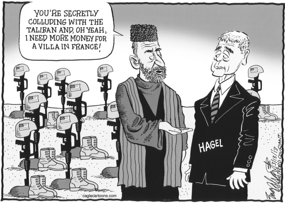 Hamid Karzai Meets Chuck Hagel