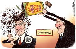 LARGE DRINK BAN OVERTURNED  by Rick McKee