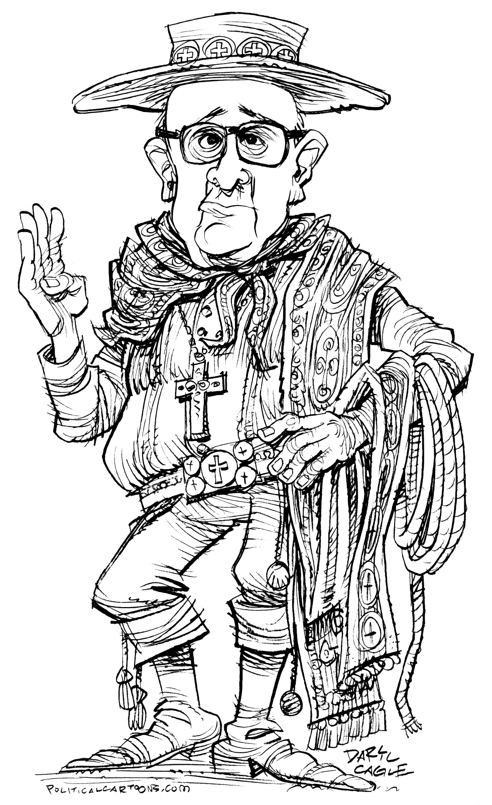 Pope Francis as a Gaucho
