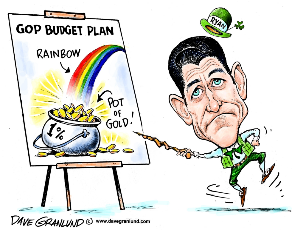  RYAN POT OF GOLD BUDGET by Dave Granlund