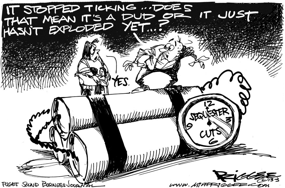  SEQUESTER CUTS by Milt Priggee