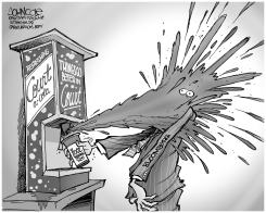 BLOOMBERG SOAKED BW by John Cole