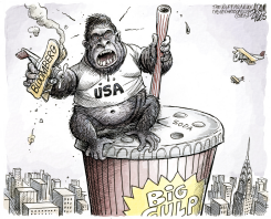 NEW YORK WAR ON OBESITY  by Adam Zyglis