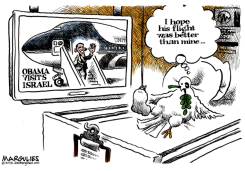 OBAMA VISITS ISRAEL  by Jimmy Margulies
