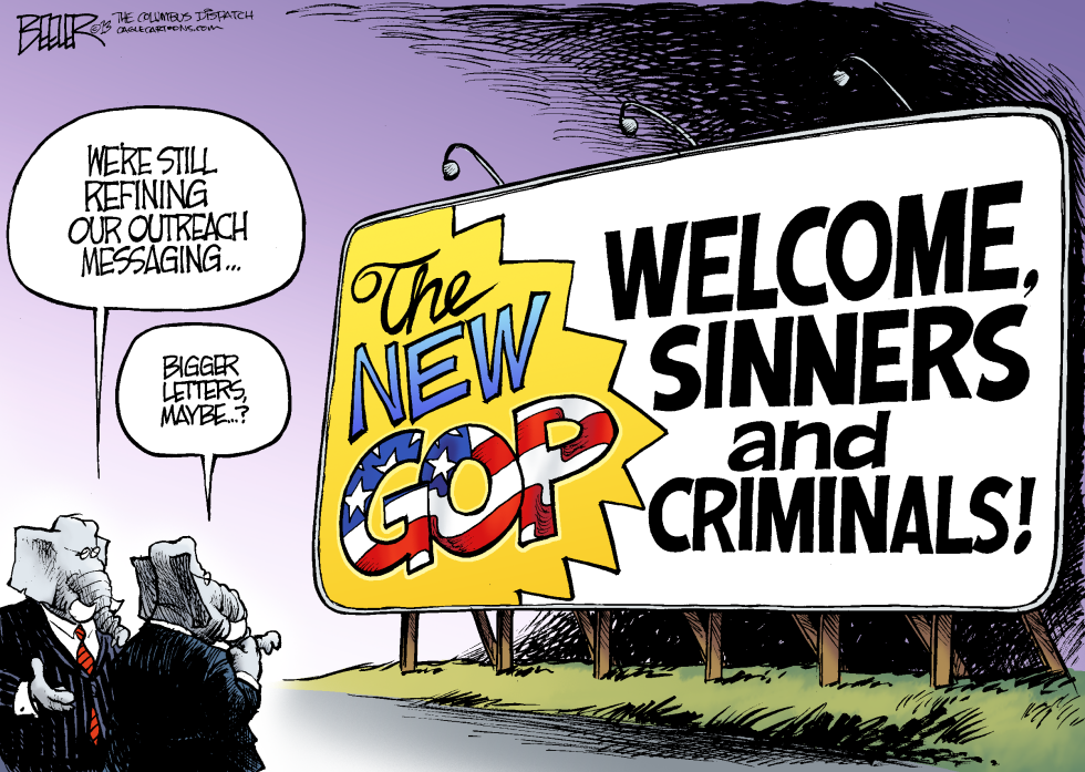  REPUBLICAN REBRANDING by Nate Beeler