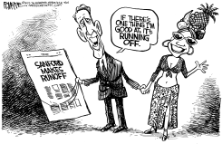 MARK SANFORD RUNOFF  by Rick McKee