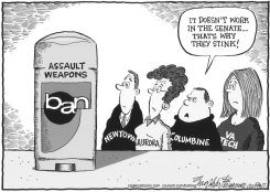 NO ASSAULT WEAPONS BAN by Bob Englehart