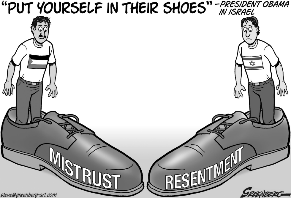 In their shoes bw