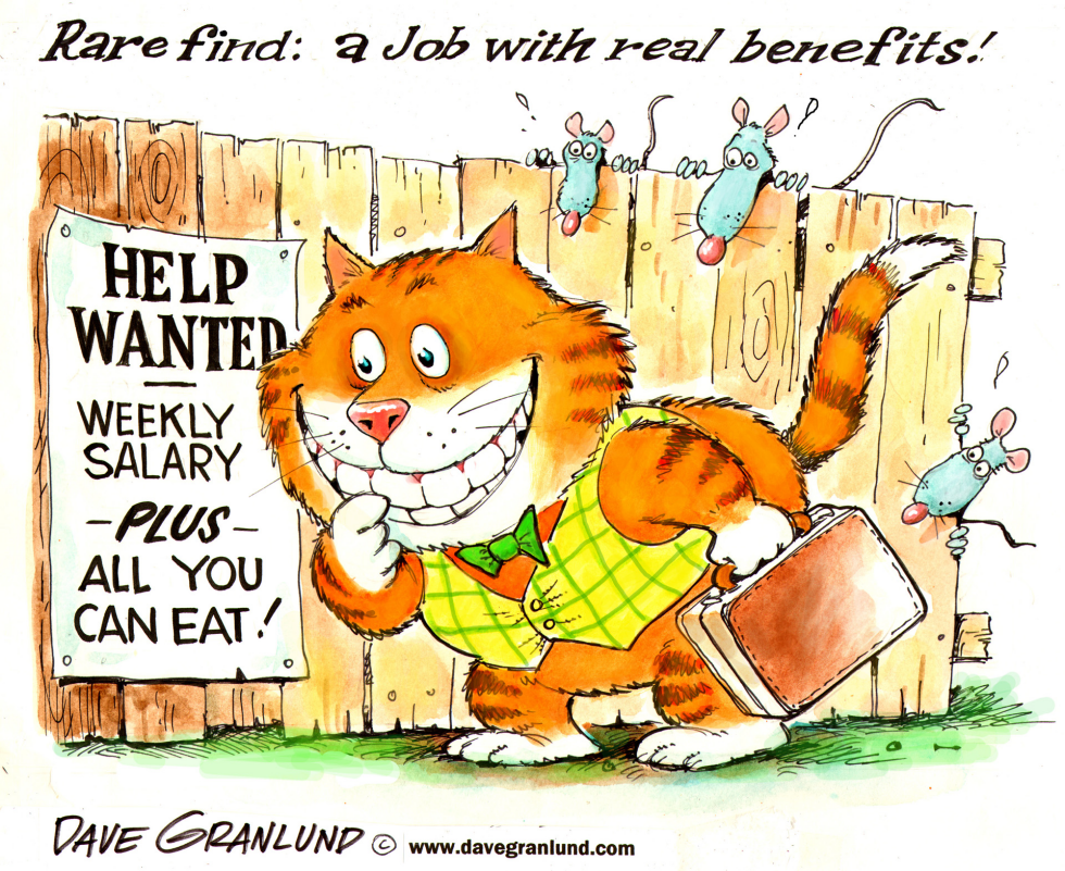  JOBS AND BENEFITS by Dave Granlund