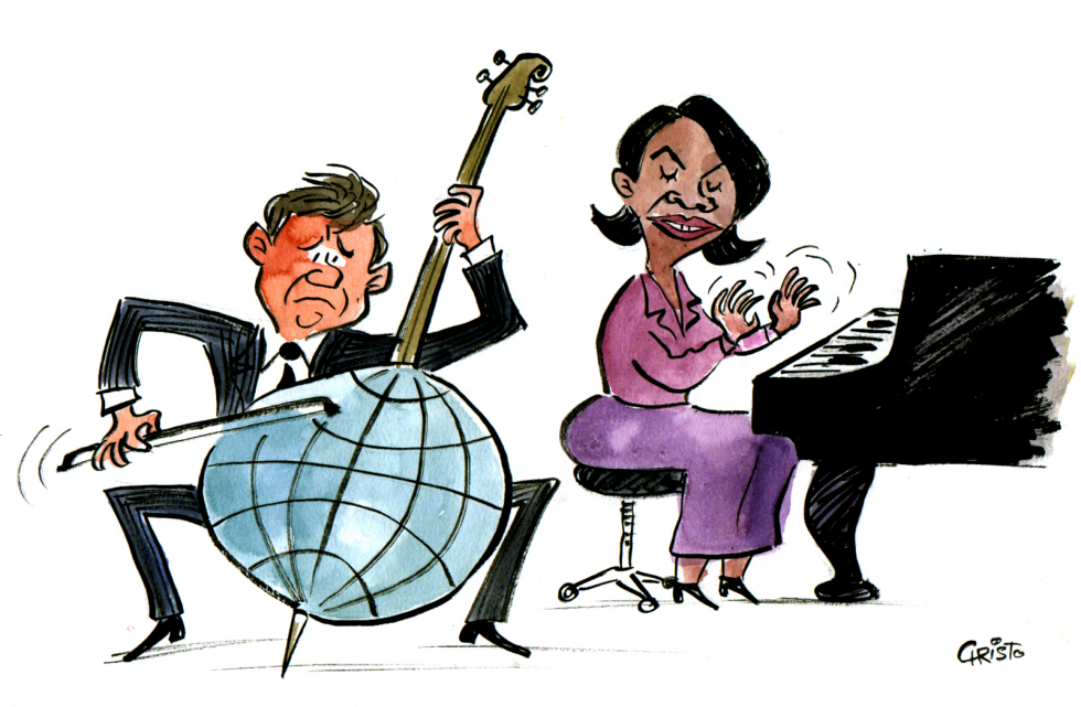 Bush and Condoleezza Rice