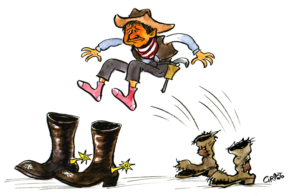 Bush and his new boots