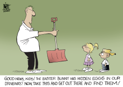 SNOW FOR EASTER,  by Randy Bish
