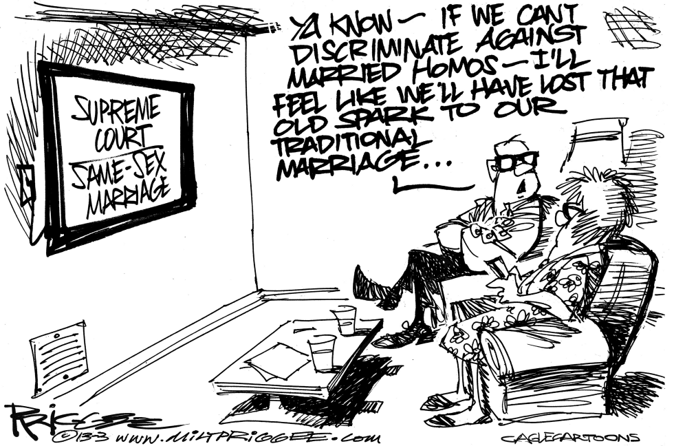  SAME-SEX MARRIAGE by Milt Priggee